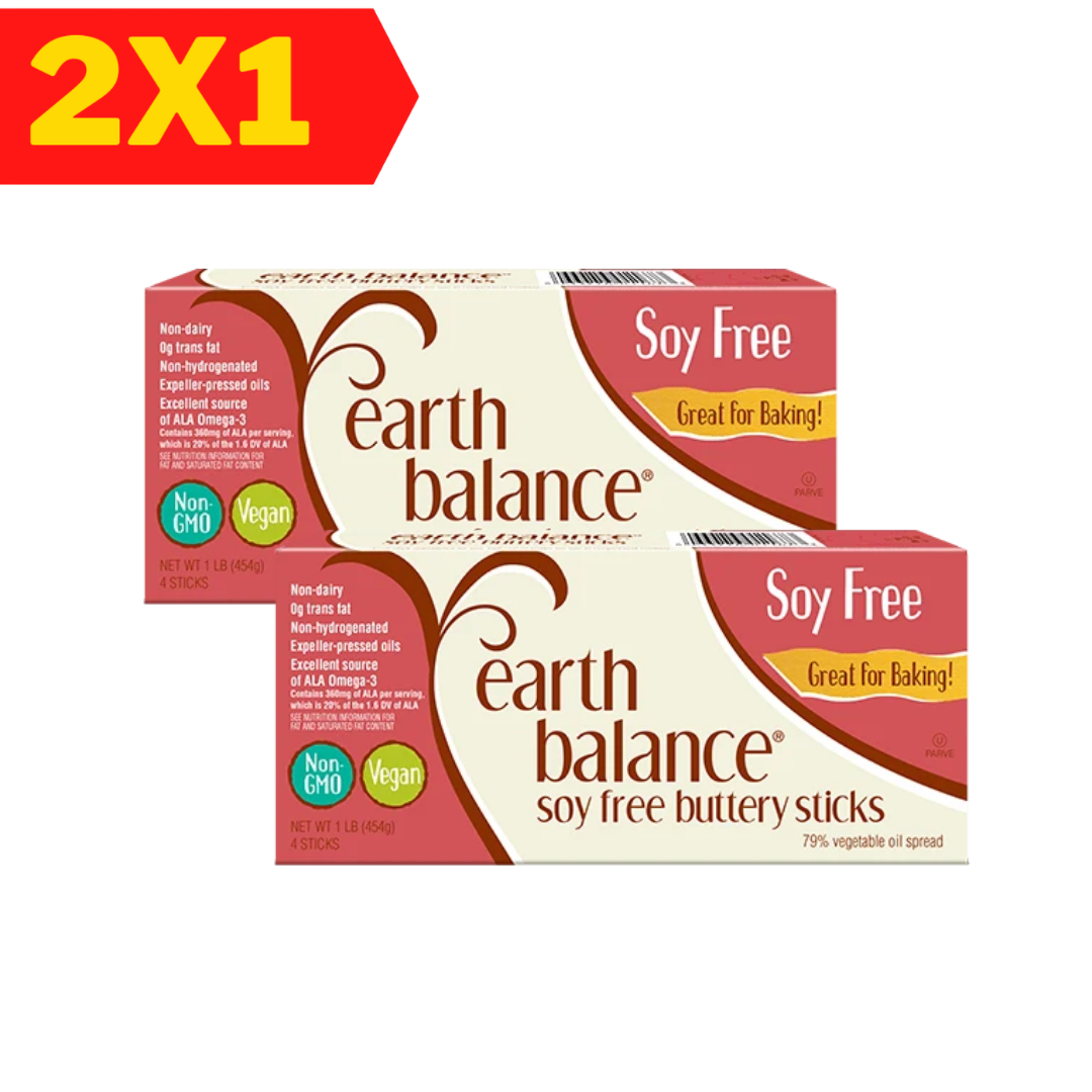 Pack 2x1 Mantequilla Earth Balance sin Soya en Barra