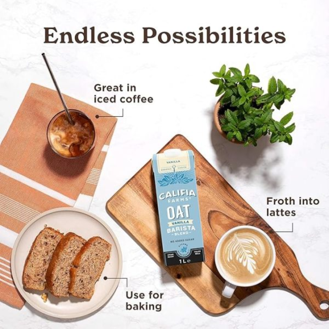 Califia Bebida Vegetal de Avena Barista Sabor Vainilla 1 Litro