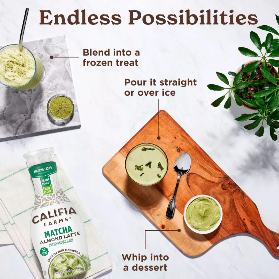 Califia Bebida Vegetal de Almendra Latte Matcha 1.4 Litros