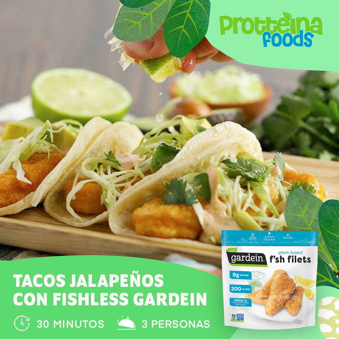 Taquitos Plant-Based con Filetitos Fishless de Gardein