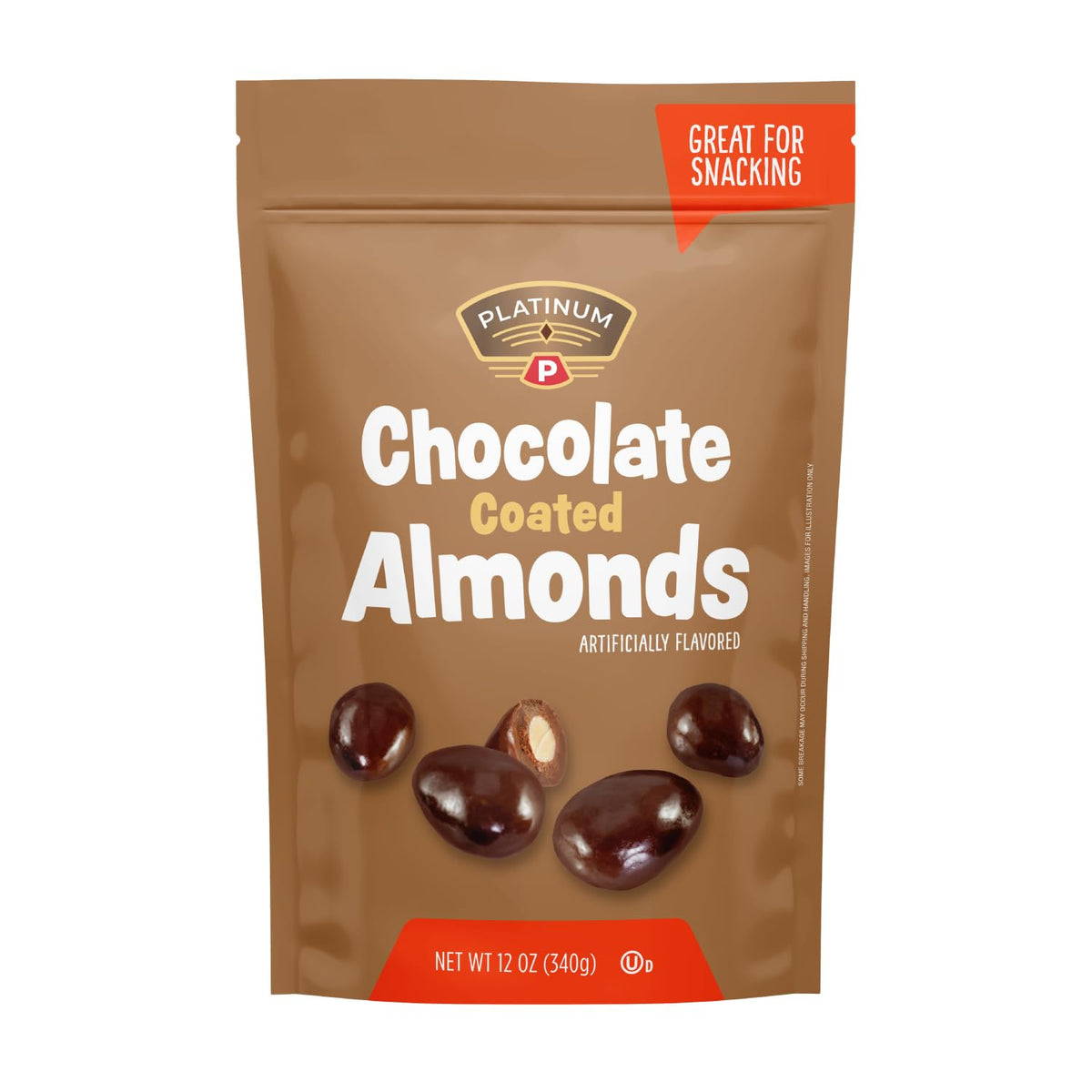 PLATINUM Almendras cubiertas de chocolate 340G