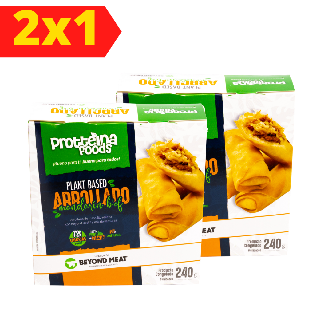 Pack 2x1 Arrollados Mandarin Be'f Protteina Foods