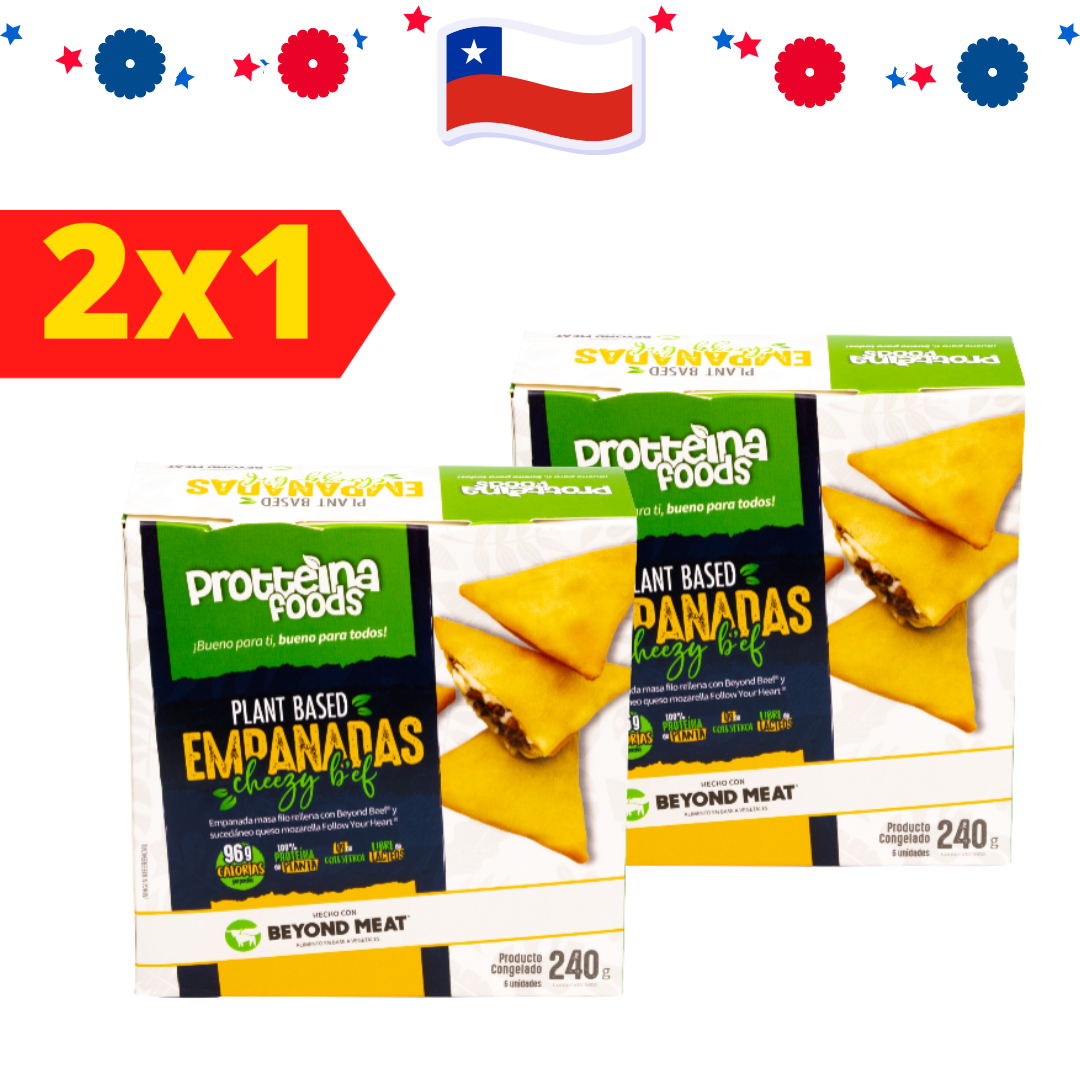 2x1 en Empanadas Cheezy Be'f Protteina Foods