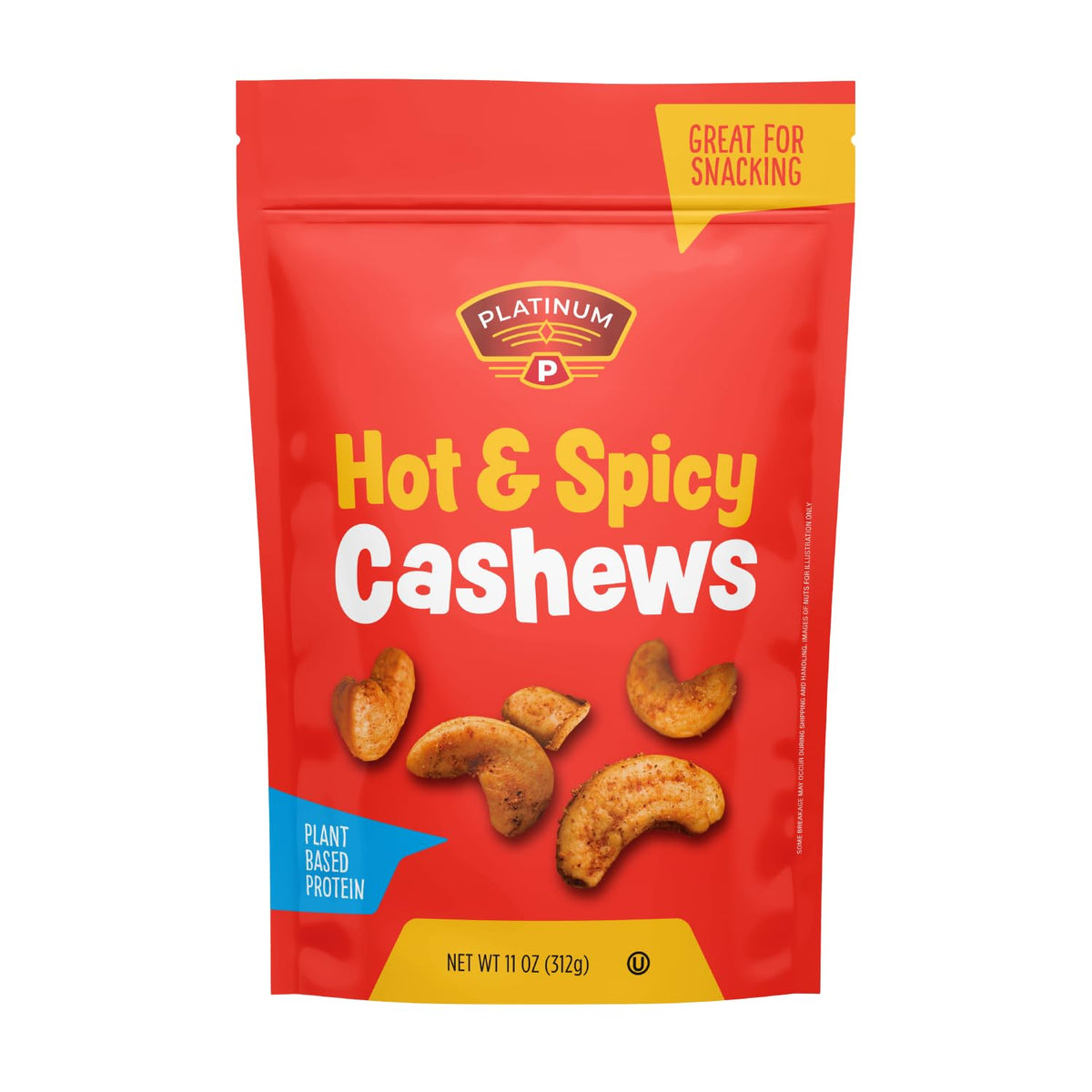 PLATINUM Castañas de Cajú Picantes 312g/12u