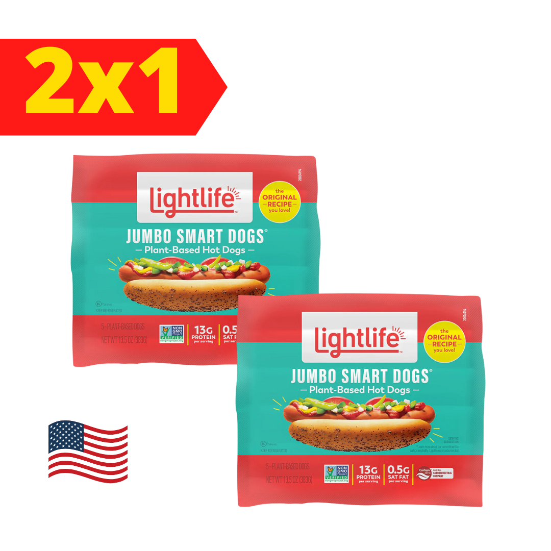 2x1 Lightlife Jumbo Smart Dogs (5 Unidades)