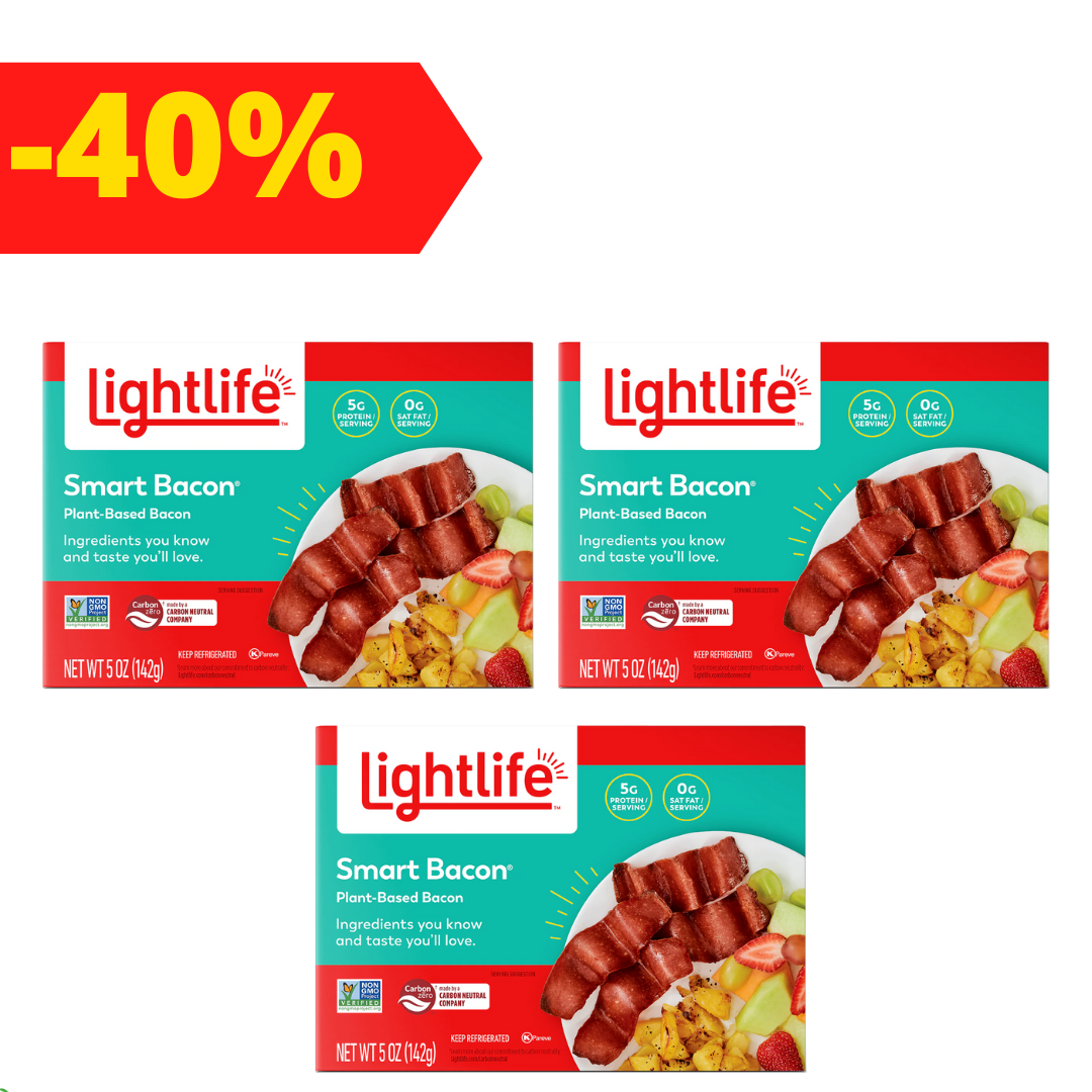 Pack 3 unidades Lightlife Smart Bacon