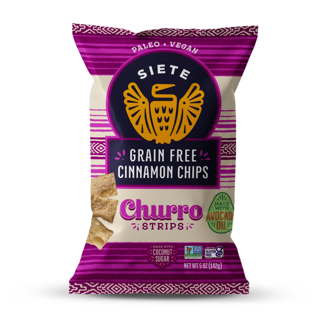 Siete Family Foods Chips de Canela Estilo Churro 142g