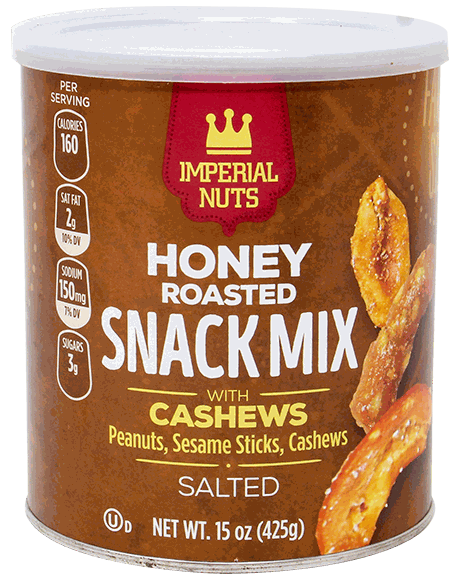 Snack Mix Tostado con miel y castañas de cajú 425G - IMPERIAL NUTS