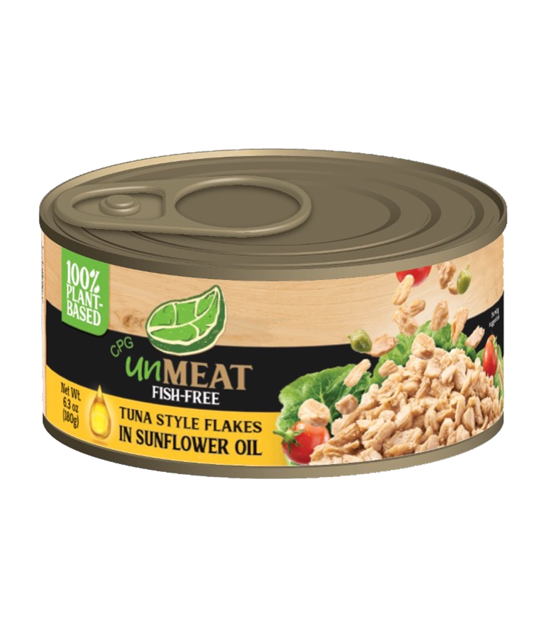 Unmeat Fish-free Tuna Style Flakes in Sunflower